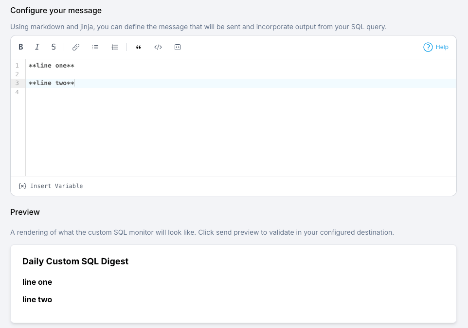 SELECT Custom SQL Monitors