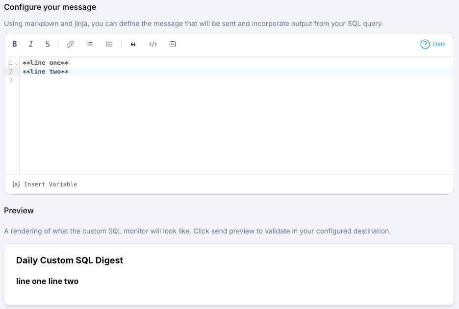 SELECT Custom SQL Monitors
