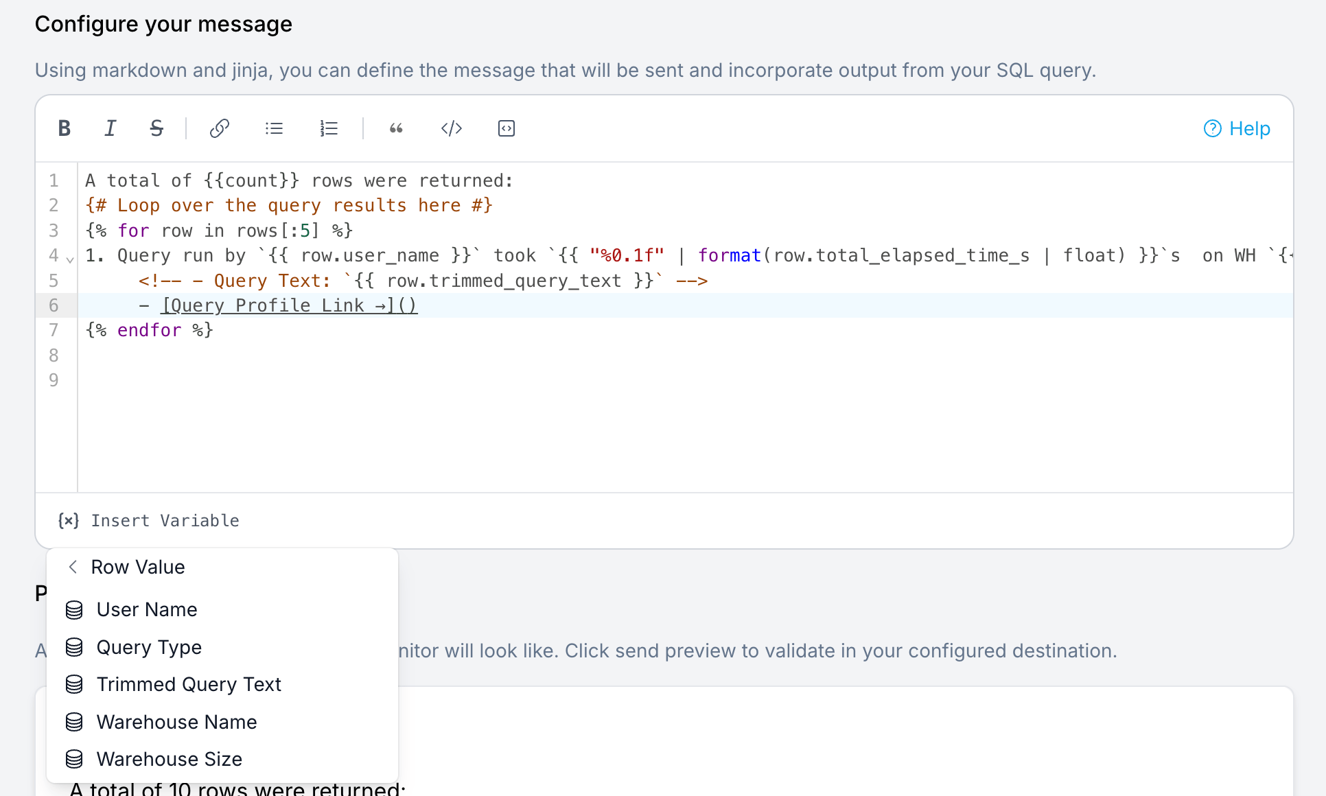 SELECT Custom SQL Monitors