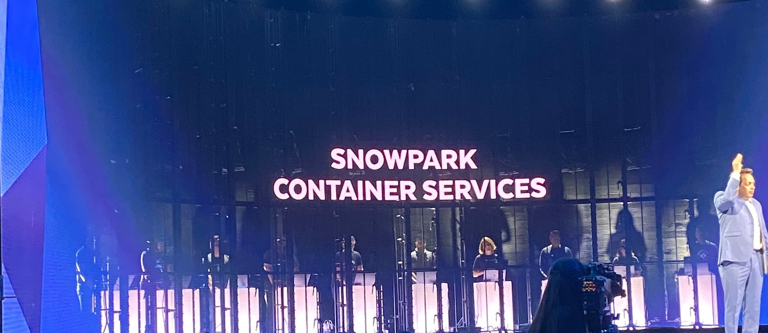 Snowflake Summit 2023 Snowpark Container Services announcement