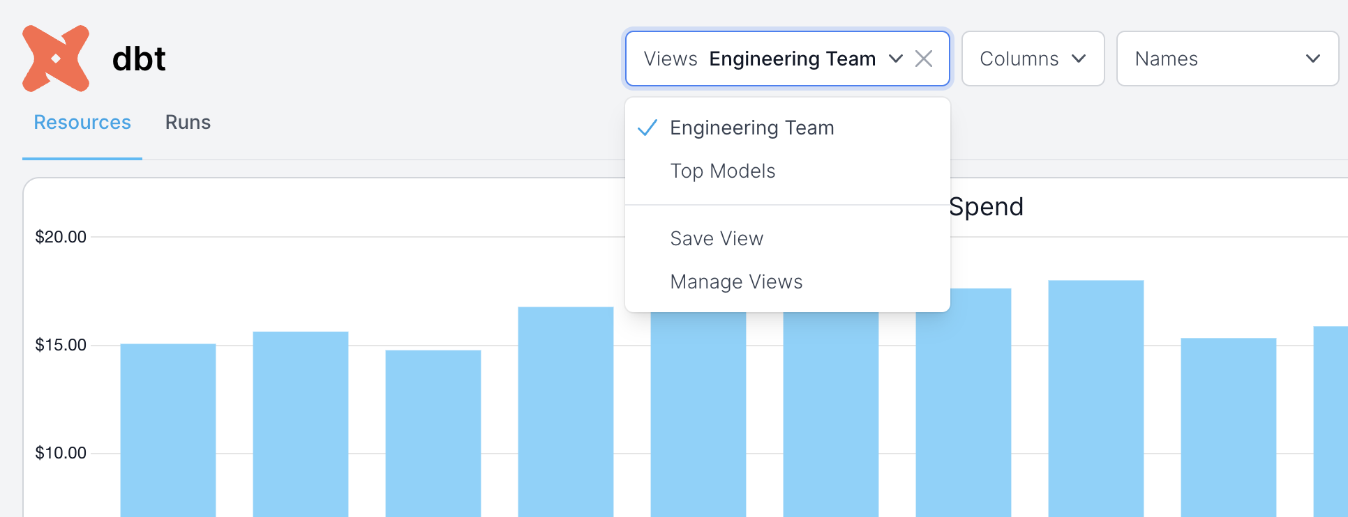 SELECT manage existing Views part 1