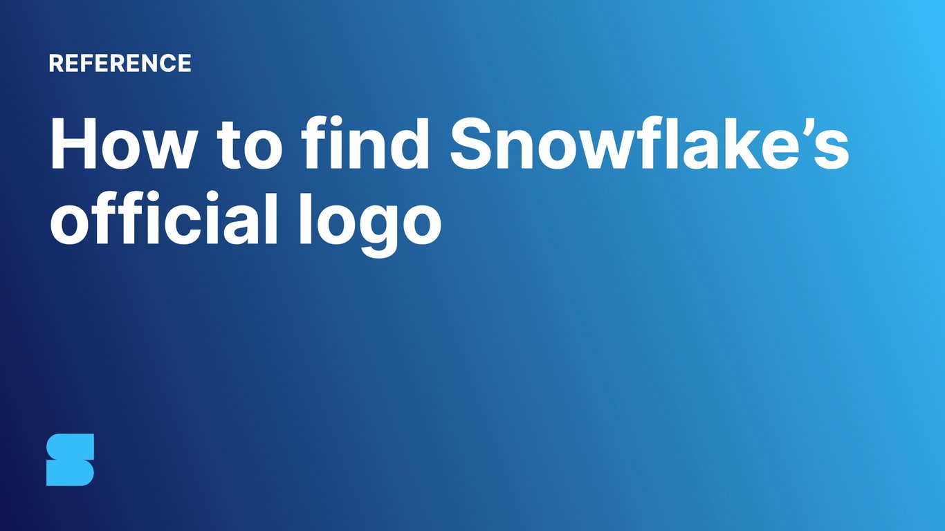 Snowflake Logo, Brand Guidelines & Icons (2024)