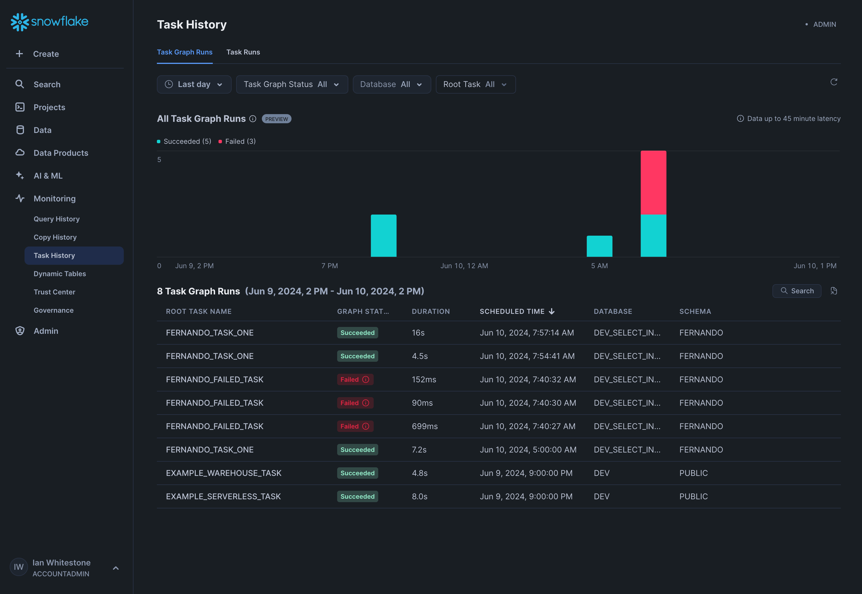 Snowflake dark mode